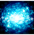 snowflake christmas star background vector image vector image