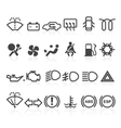 Car dashboard icons Royalty Free Vector Image - VectorStock