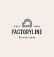 factory hipster vintage logo icon vector image