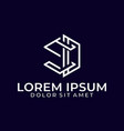 initial letter sd logo template with geometric vector image