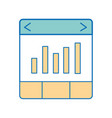 isolated website design vector image