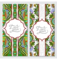 oriental decorative template for greeting card vector image
