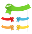 origami ribbons vector image vector image