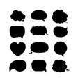 set of speech bubbles design elements vector image