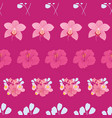 tropical flowers stripes seamless pattern print vector image
