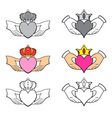 claddagh designs vector image