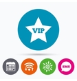 vip sign icon membership symbol vector image