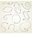 arrow drawing vector image vector image