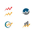 business finance logo template vector image