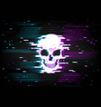 hacker attack cybersecurity breach glitch vector image vector image