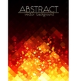bright orange fire grid abstract vertical vector image
