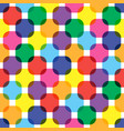 color rounded squares seamless pattern vector image