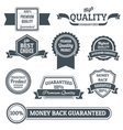 quality labels black set vector image