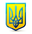 coat of arms of ukraine vector image vector image