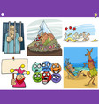 cartoon concepts or metaphors with comic vector image vector image