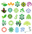 collection of signs ecology nature vector image