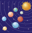 Educational game for children solar system Vector Image