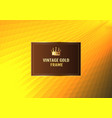luxury vintage background vector image