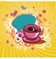 coffee theme background vector image vector image