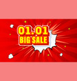 shopping day 0101 global big sale year vector image