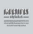 dimension font vector image