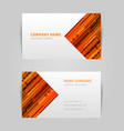 linear business card with abstract stripes vector image