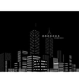 night modern city abstract background vector image