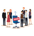 professional businesswomen and businessmen vector image