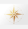 compass wind rose logo picture golden vector image