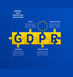 General data protection regulation Royalty Free Vector Image
