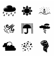 weather icon set vector image