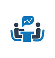 financial meeting icon vector image