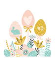happy easter isolated vector image vector image