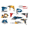 power tools electric construction equipment vector image