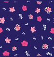 ditsy tropical flowers seamless pattern print vector image vector image