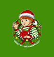 merry christmas chucky vector image vector image