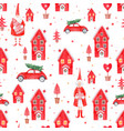 nice watercolor christmas pattern vector image