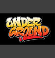 graffiti style lettering text design vector image vector image