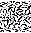 retro black mustaches seamless pattern vector image