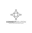 connect solution template vector image