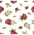 watercolor autumn seamless pattern vector image vector image