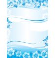 winter background vector image vector image
