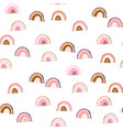 colourful pink rainbow seamless pattern creative vector image