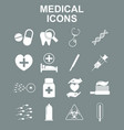 healthcare and medical icon set vector image