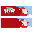 santa claus and a huge bag gifts vector image vector image