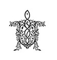 sea turtle celtic knot vector image