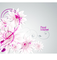 floral background vector image