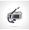 snorkeling accessory black icon vector image