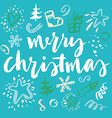 happy new year and christmas vector image