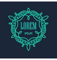 monogram logos vintage concepts vector image